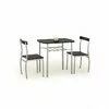 Set masă Lance cu 2 scaune, design compact și funcțional, PAL melaminat, 82x50x75 cm, wenge picture - 1