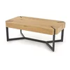 Măsuță cafea Lavida, blat dreptunghiular și cadru metalic, MDF laminat și oțel, 110x60x43 cm, stejar picture - 2