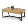 Măsuță cafea Lavida, blat dreptunghiular și cadru metalic, MDF laminat și oțel, 110x60x43 cm, stejar picture - 1
