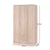 Dulap Lima S3, compartimentare eficientă, PAL laminat, 120x52x205 cm, Sonoma picture - 2