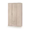 Dulap Lima S3, compartimentare eficientă, PAL laminat, 120x52x205 cm, Sonoma picture - 1