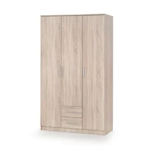 Dulap Lima S3, compartimentare eficientă, PAL laminat, 120x52x205 cm, Sonoma