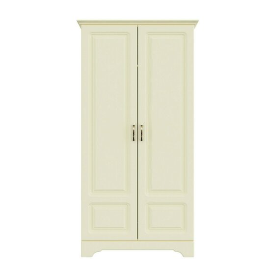 Living Boston, set modular complet cu dulap, comodă, vitrină și poliță, MDF frezat și PAL, 280x52x205 cm, ivoire picture - 2