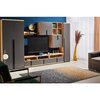 Living Duet, Compact Cu Dulapuri Și Comodă TV, PAL Melaminat, Gri-Bardolino picture - 1