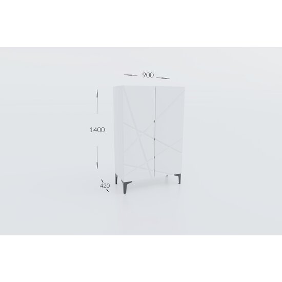 Living Fantasy, set modular living, dulapuri, vitrină și spații depozitare, structură PAL melaminat + MDF, 350x175x41.5 cm, personalizabil picture - 15