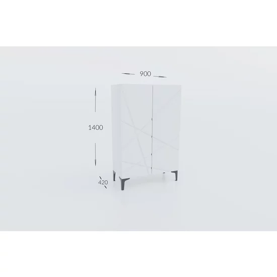 Living Fantasy, set modular living, dulapuri, vitrină și spații depozitare, structură PAL melaminat + MDF, 350x175x41.5 cm, personalizabil picture - 15