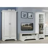 Living Idento 4, set complet mobilier clasic, vitrină(REG1W1S) , comodă TV(RTV2S) și dulap (SZF2D1S), alb picture - 1