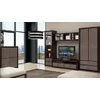 Living Koen, set complet cu vitrine, comode și etajere incluse, design modern și funcțional, PAL melaminat rezistent, finisaj stejar natural picture - 1