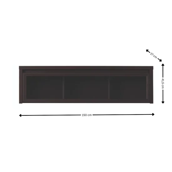 Living Koen, set complet cu vitrine, comode și etajere incluse, design modern și funcțional, PAL melaminat rezistent, finisaj stejar natural picture - 5