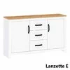 Living Lanzette, Set Mobilier Modern, PAL Melaminat, Alb cu Lemn Natur picture - 10