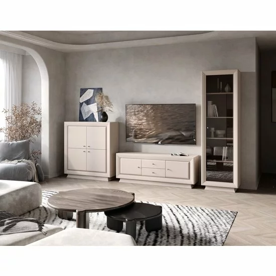 Living Largo 3 piese comoda tv RTV2D2S, virtina REG1W si comoda KOM4D cashmire picture - 2
