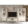 Living Marsel, Set Modular Cu Vitrină, Comodă RTV, Rafturi Și Spații Depozitare, MDF/PAL, Alb Frasin picture - 4