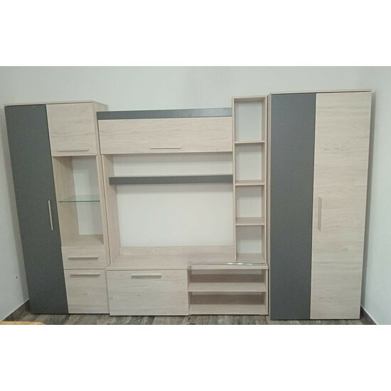 Living Royal, PAL melaminat, 310x50x200 cm, Sonoma/Grafit picture - 3