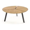 Măsuță cafea Luana rotundă, design minimalist și elegant, MDF laminat, 86x40 cm, stejar picture - 2