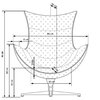 Fotoliu Luxor 86x84x96 cm Negru picture - 6