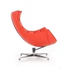 Fotoliu Luxor, spătar ergonomic și design modern, piele și oțel inoxidabil, 86x84x96 cm, roșu picture - 3