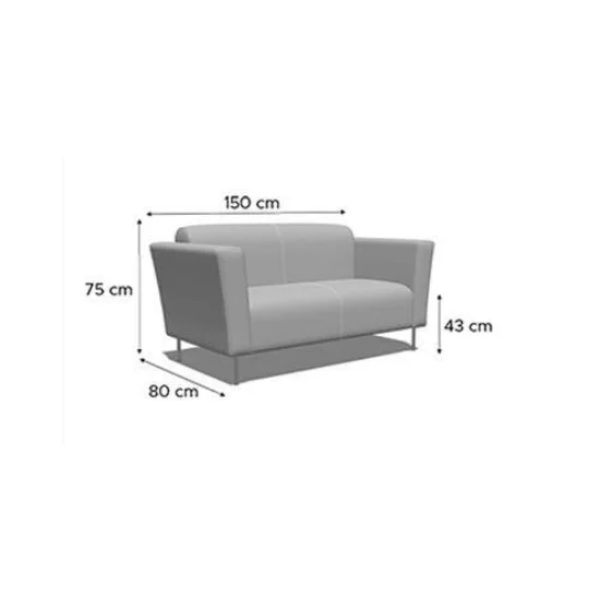 Canapea fixă 2 locuri Macon, lemn masiv fag + spumă poliuretanică, stofă premium, gri picture - 8