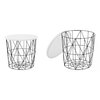 Masuta Cafea Mariffa 42x42x41 cm Alb-Negru picture - 1