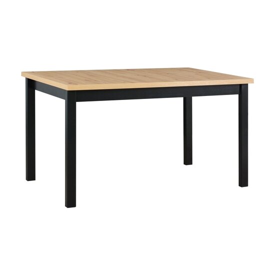 Masa Alba 1 Fixa 120x80x70 cm Wotan/Negru picture - 2