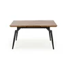 Masă Cambell extensibilă, cu blat din MDF laminat și cadru metalic, 140-180x80x74 cm, stejar/negru picture - 3
