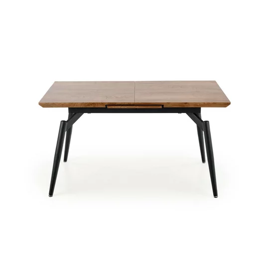 Masă Cambell extensibilă, cu blat din MDF laminat și cadru metalic, 140-180x80x74 cm, stejar/negru picture - 3