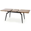 Masă Cambell extensibilă, cu blat din MDF laminat și cadru metalic, 140-180x80x74 cm, stejar/negru picture - 5