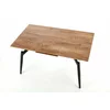 Masă Cambell extensibilă, cu blat din MDF laminat și cadru metalic, 140-180x80x74 cm, stejar/negru picture - 6