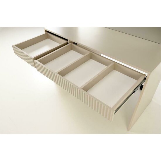 Masă de toaletă Hollywood 2 XL Casmir, design modern, blat lemn furniruit, spațiu depozitare, 120x55x140 cm, personalizabil picture - 2