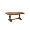 Masă Diana extensibilă, design clasic cu sculpturi manuale, lemn masiv și MDF, 200/278x100x80 cm, culoare personalizabilă picture - 1