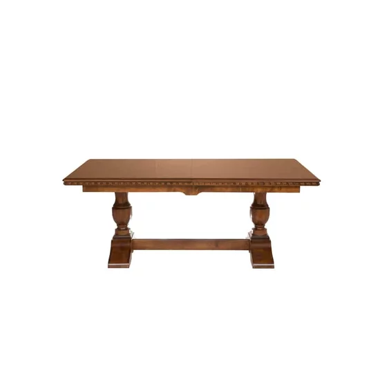 Masă Diana extensibilă, design clasic cu sculpturi manuale, lemn masiv și MDF, 200/278x100x80 cm, culoare personalizabilă picture - 2