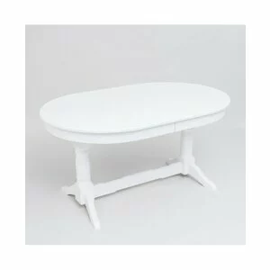 Masă Europa extensibilă, Din MDF Și PAL, Mecansim Extensibil 160-240x80x80 cm, Alb