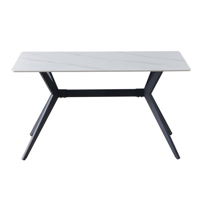 Masa fixa Loly Snow White 160x90x75cm alba