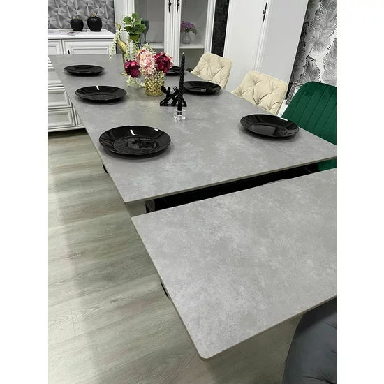 Masa extensibila Shakespeare 160/240x90x77H Light Grey picture - 5