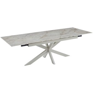 Masa extensibila Shakespeare gri 180/260x90x77H all crem