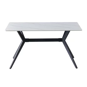 Masa fixa Loly Snow White 140x80x75cm alba