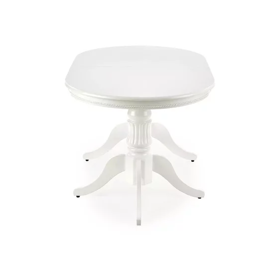 Masă extensibilă Joseph, design clasic, blat MDF lacuit, structură lemn masiv, 150-190x90x77 cm, alb picture - 6