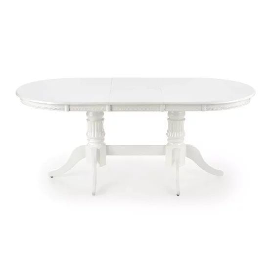 Masă extensibilă Joseph, design clasic, blat MDF lacuit, structură lemn masiv, 150-190x90x77 cm, alb picture - 4
