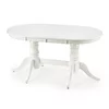 Masă extensibilă Joseph, design clasic, blat MDF lacuit, structură lemn masiv, 150-190x90x77 cm, alb picture - 3