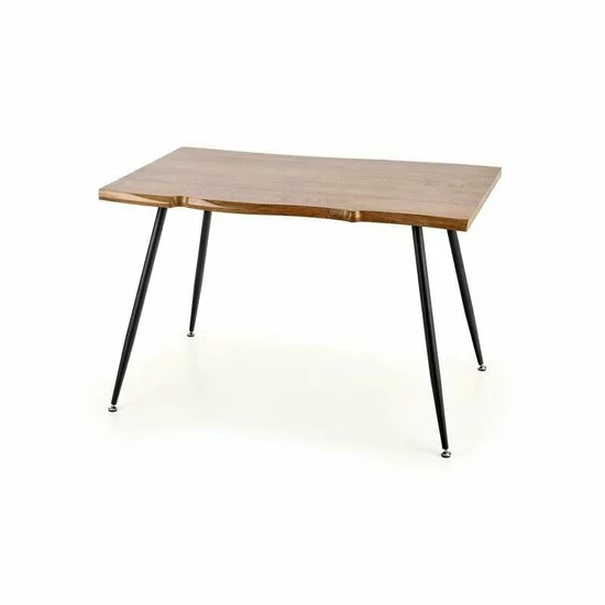 Masă Larson fixă cu blat MDF și cadru metalic, 120x80x77 cm, stejar picture - 3