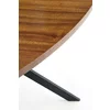 Masă Locorno dreptunghiulară, design rustic-industrial, blat MDF furniruit, cadru oțel, 170x90x75 cm, nuc/negru picture - 5