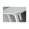 Masă Poli I rotundă extensibilă, MDF laminat + margini ABS, 100-130x100x76 cm, alb picture - 2