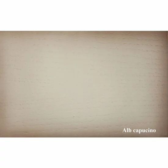 Masă rotundă extensibilă, cu blat detașabil, din lemn, 100/140 cm, alb picture - 9