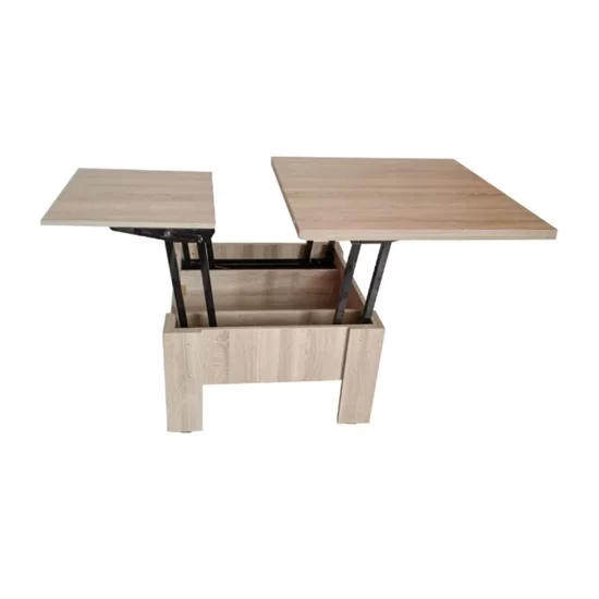 Masă Transformer Bardolino, 80-160 x 80-45 x 80x75 cm extensibilă cu sistem de înălțare, PAL melaminat picture - 5