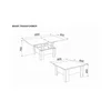 Masă Transformer Bardolino, 80-160 x 80-45 x 80x75 cm extensibilă cu sistem de înălțare, PAL melaminat picture - 6