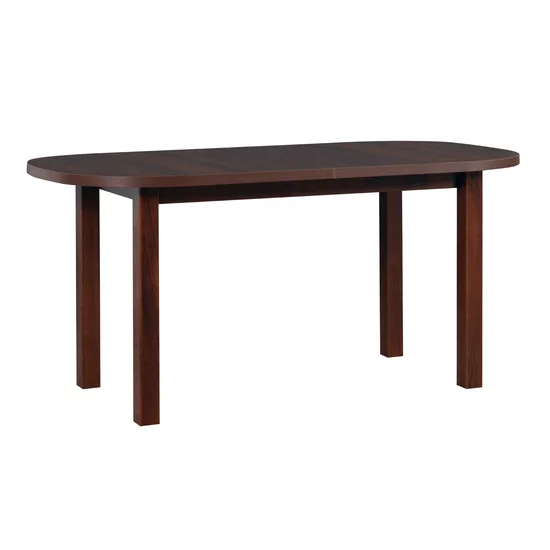 Masă Wenus 1 extensibilă, blat laminat + lemn masiv, 160-200x80x76 cm, nuc picture - 2