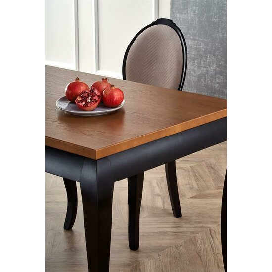 Masa Windsor 160-240x90x76 cm Stejar-Alb picture - 6