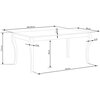 Masa Windsor 160-240x90x76 cm Stejar-Alb picture - 8