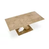 Masă Xarelto extensibilă, blat furniruit, structură rezistentă, 130-175x85x76 cm, stejar wotan/alb mat picture - 5