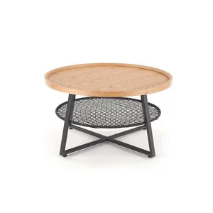 Măsuță cafea Florence, rotundă, MDF, 80x45 cm, stejar