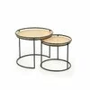 Set 2 măsuțe cafea Manado, design modern, MDF, 51x42 cm, natur picture - 2